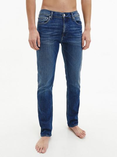 Calvin Klein Ruhák HU188668 | Calvin Klein Straight Férfi Farmernadrág Sötét Kék
